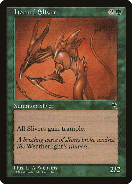 Horned Sliver (TMP-234) [Tempest] MTG Single Wizards of the Coast