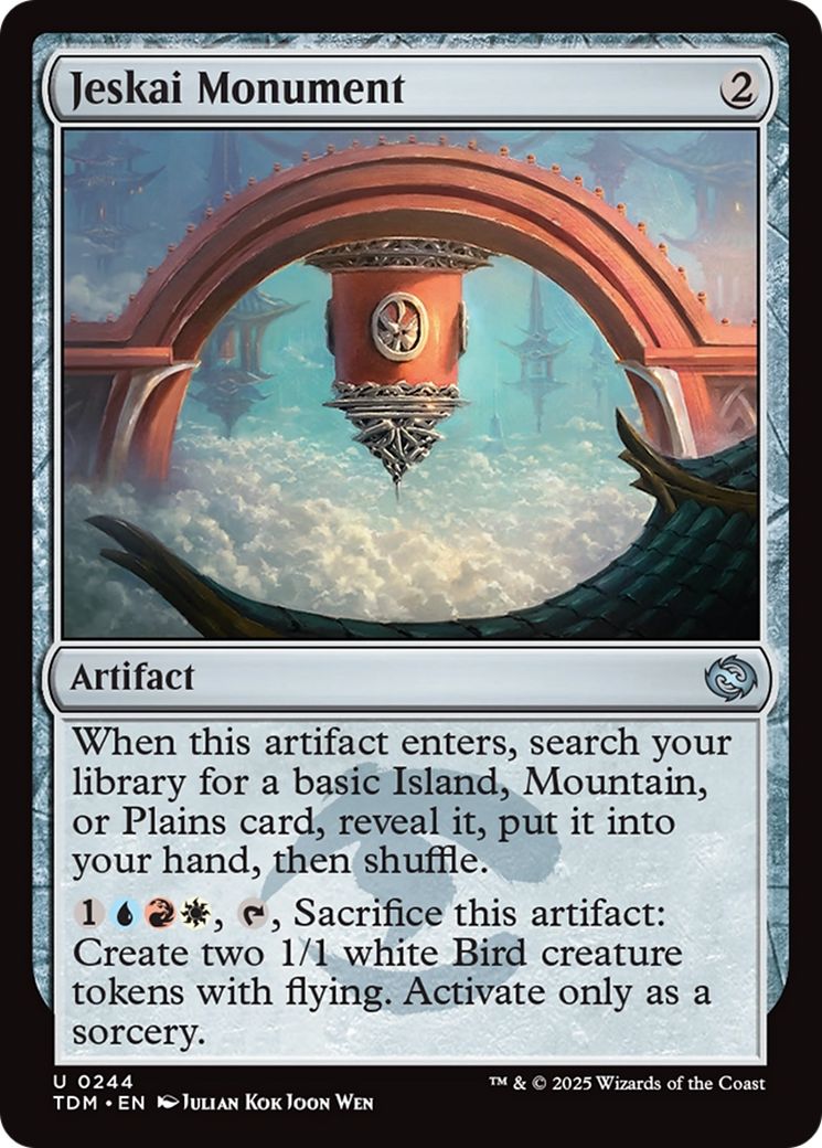 Jeskai Monument (TDM-244) [Tarkir: Dragonstorm] MTG Single Wizards of the Coast