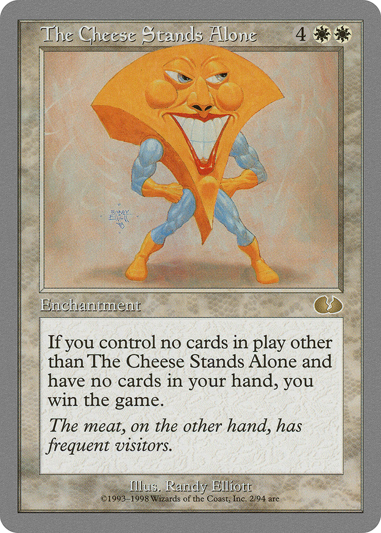 The Cheese Stands Alone (UGL-002) [Unglued] MTG Single Wizards of the Coast