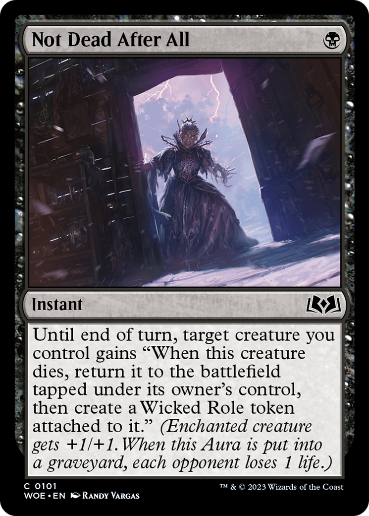 Not Dead After All (WOE-101) [Wilds of Eldraine] Foil MTG Single Wizards of the Coast
