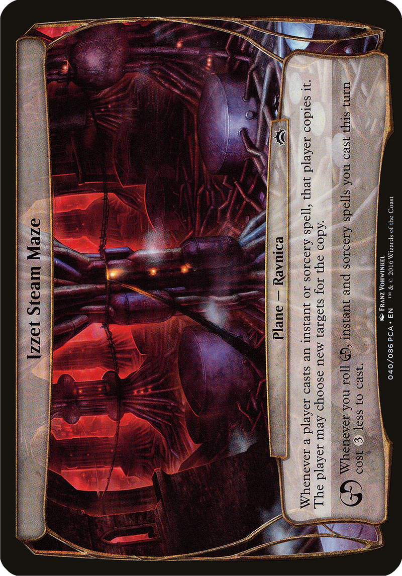 Izzet Steam Maze (Planechase Anthology) (OVER-) [Oversized] Planechase Anthology Planes MTG Single Wizards of the Coast