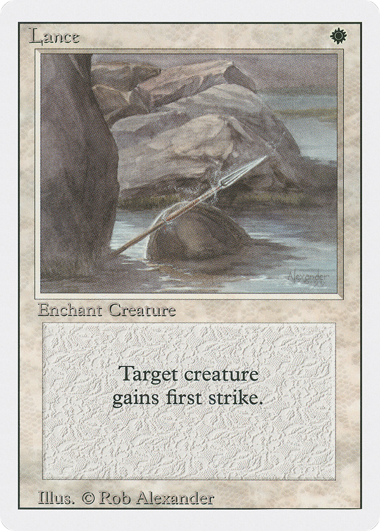 Lance (3ED-027) [Revised Edition] MTG Single Wizards of the Coast