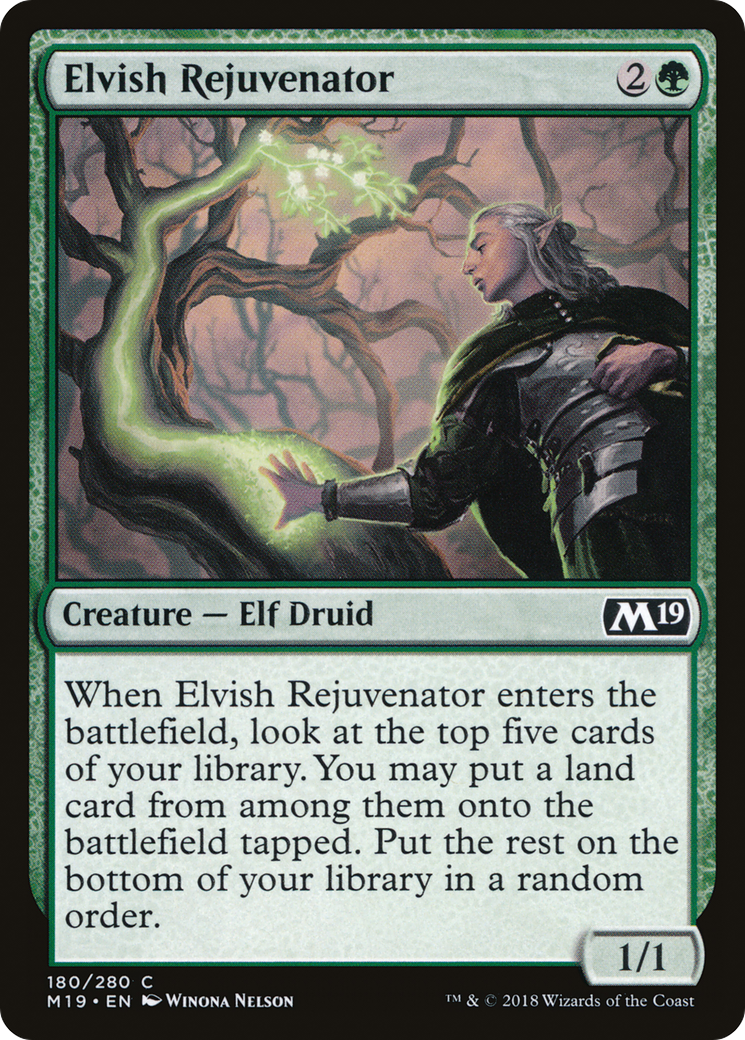 Elvish Rejuvenator (M19-180) [Core Set 2019] Foil MTG Single Wizards of the Coast