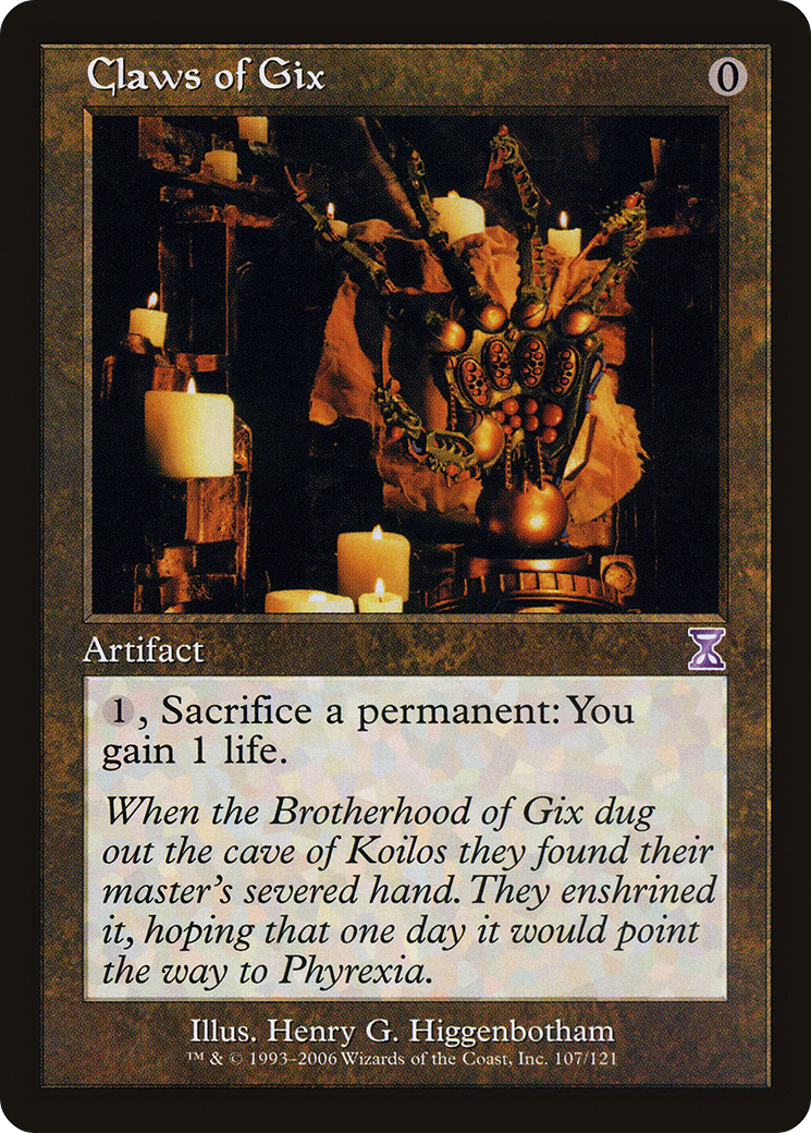 Claws of Gix (TSB-107) [Time Spiral Timeshifted] MTG Single Wizards of the Coast