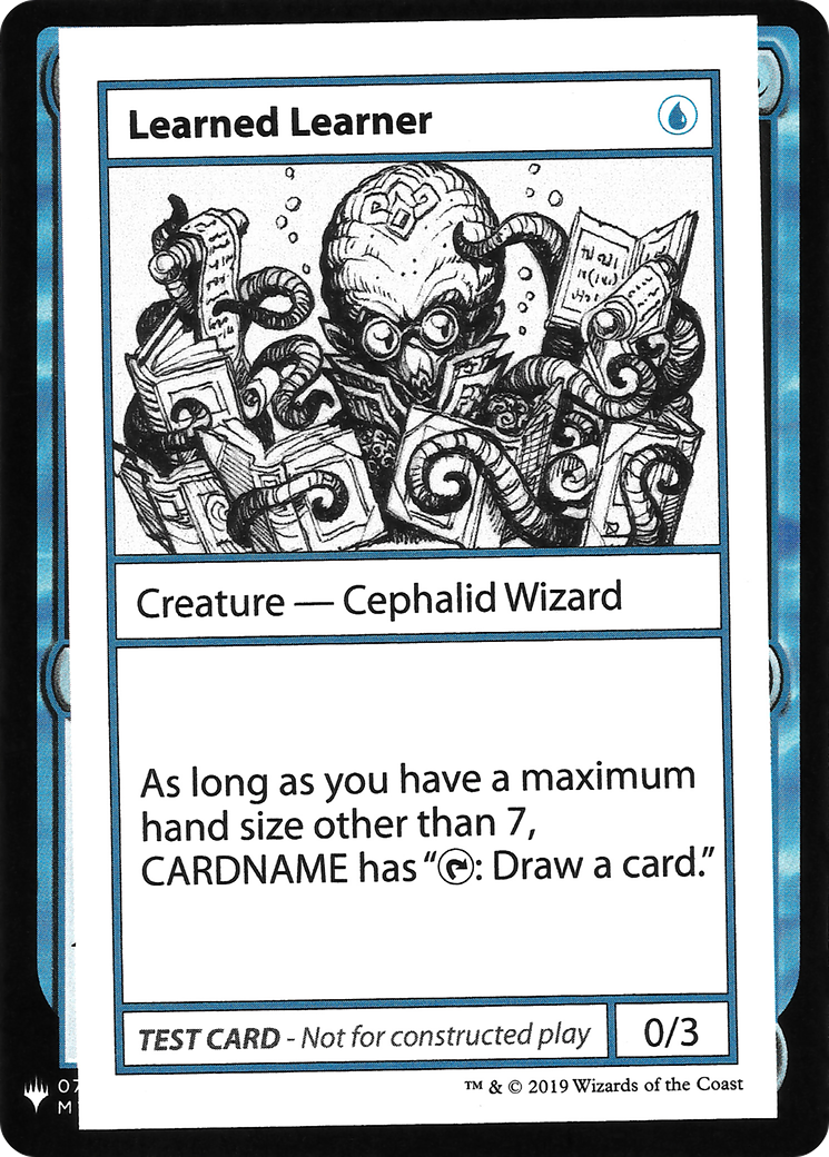 Learned Learner (CMB1-025) [Mystery Booster] Playtest Cards 2019 MTG Single Wizards of the Coast