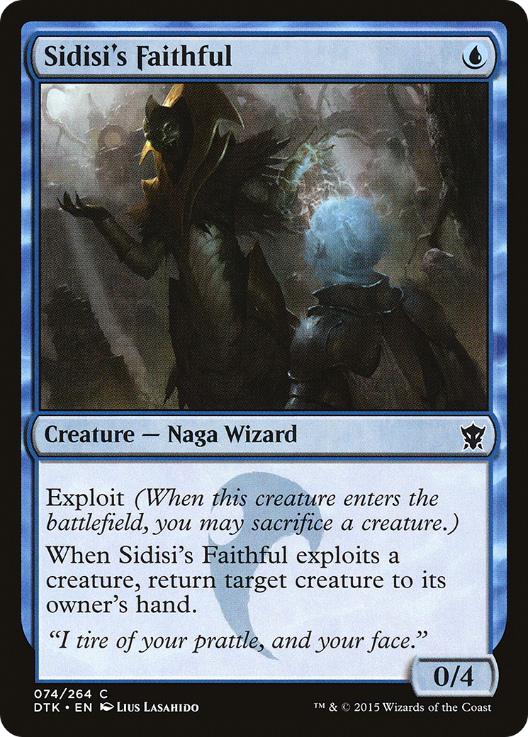 Sidisi's Faithful (DTK-074) [Dragons of Tarkir] Foil MTG Single Wizards of the Coast