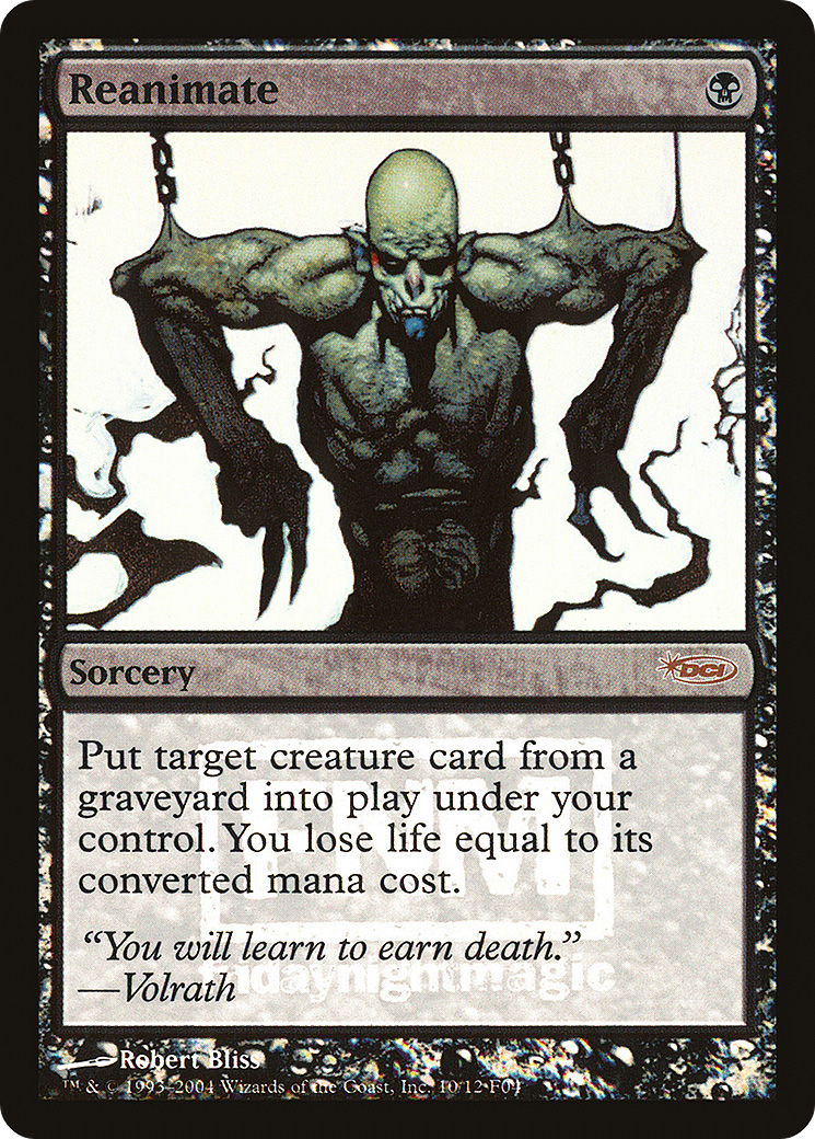Reanimate [Friday Night Magic 2004] MTG Single Magic: The Gathering