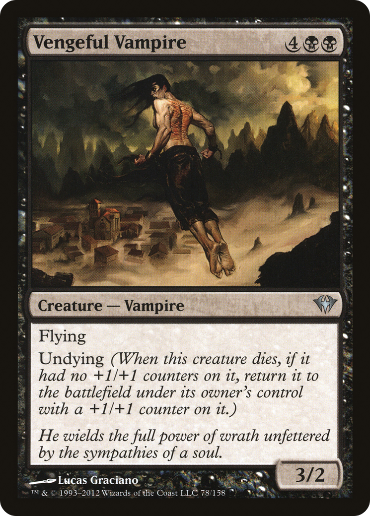 Vengeful Vampire (DKA-078) [Dark Ascension] Foil MTG Single Wizards of the Coast