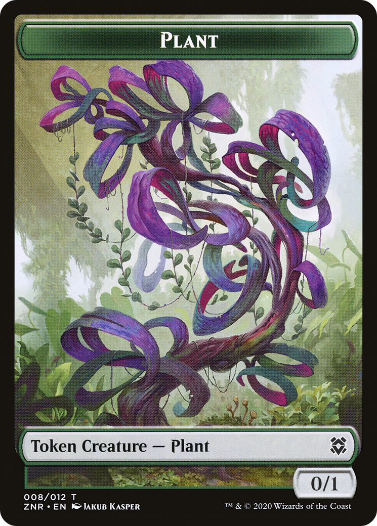 Plant (TZNR-008) [Tokens] Zendikar Rising Tokens Foil MTG Single Wizards of the Coast