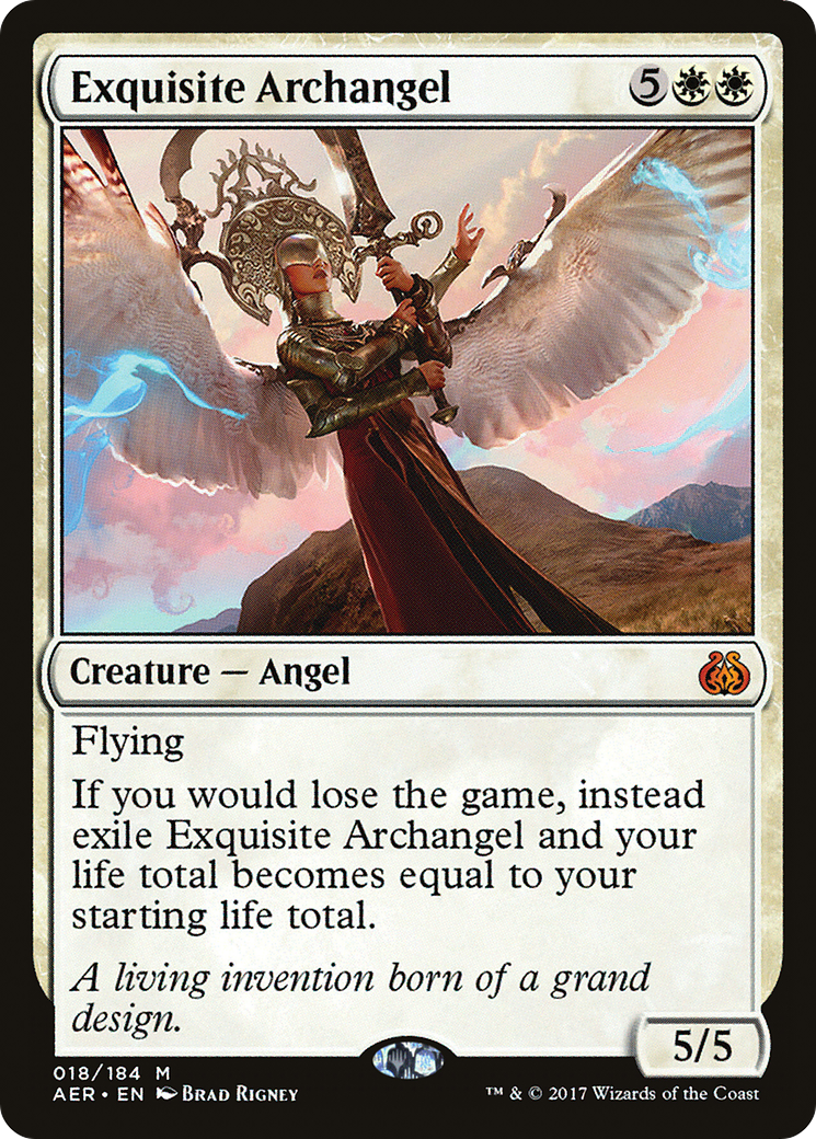 Exquisite Archangel (AER-018) [Aether Revolt] Foil MTG Single Wizards of the Coast