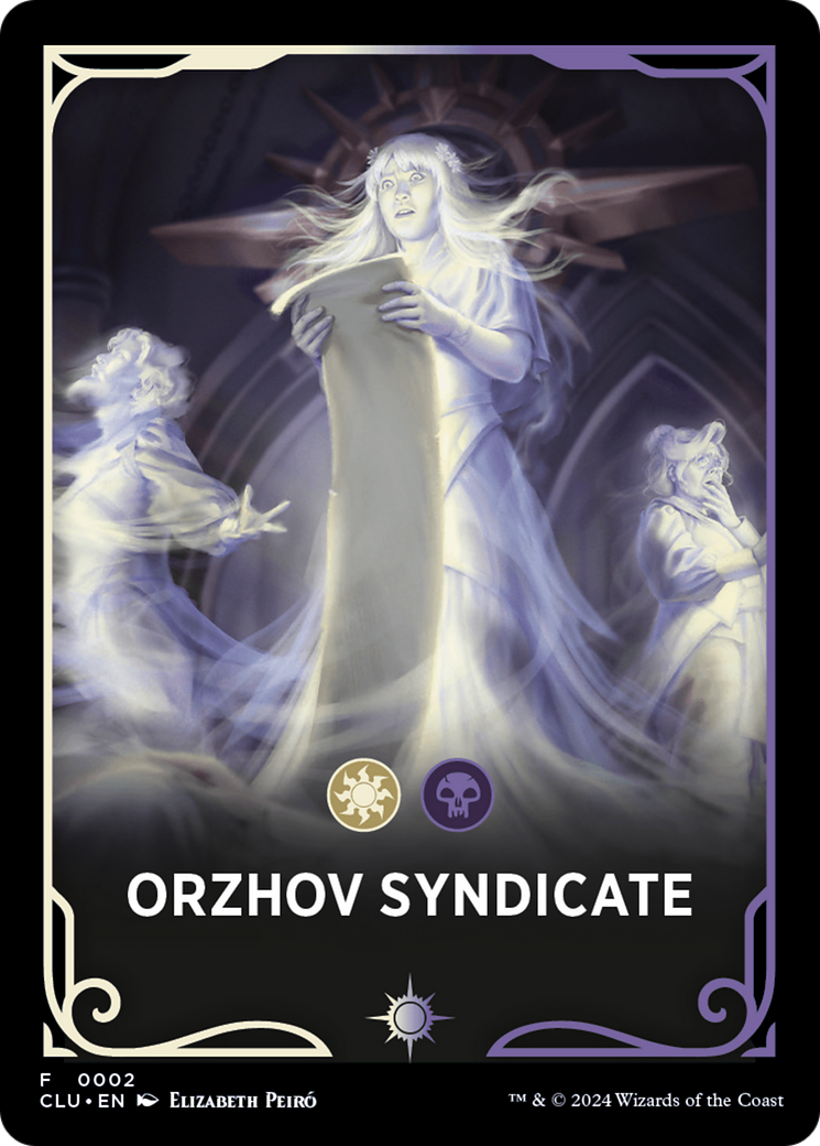 Orzhov Syndicate (FCLU-002) [Tokens] Ravnica: Clue Edition Front Cards MTG Single Wizards of the Coast