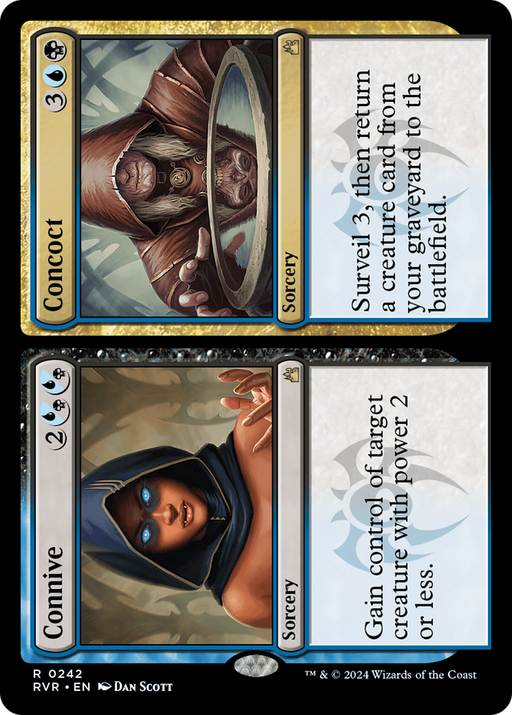 Connive // Concoct (RVR-242) [Ravnica Remastered] Foil MTG Single Wizards of the Coast