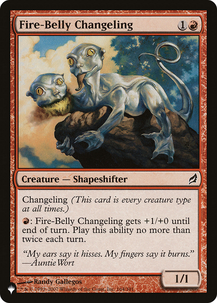 Fire-Belly Changeling (LIST-LRW-164) [Mystery Booster] The List MTG Single Wizards of the Coast
