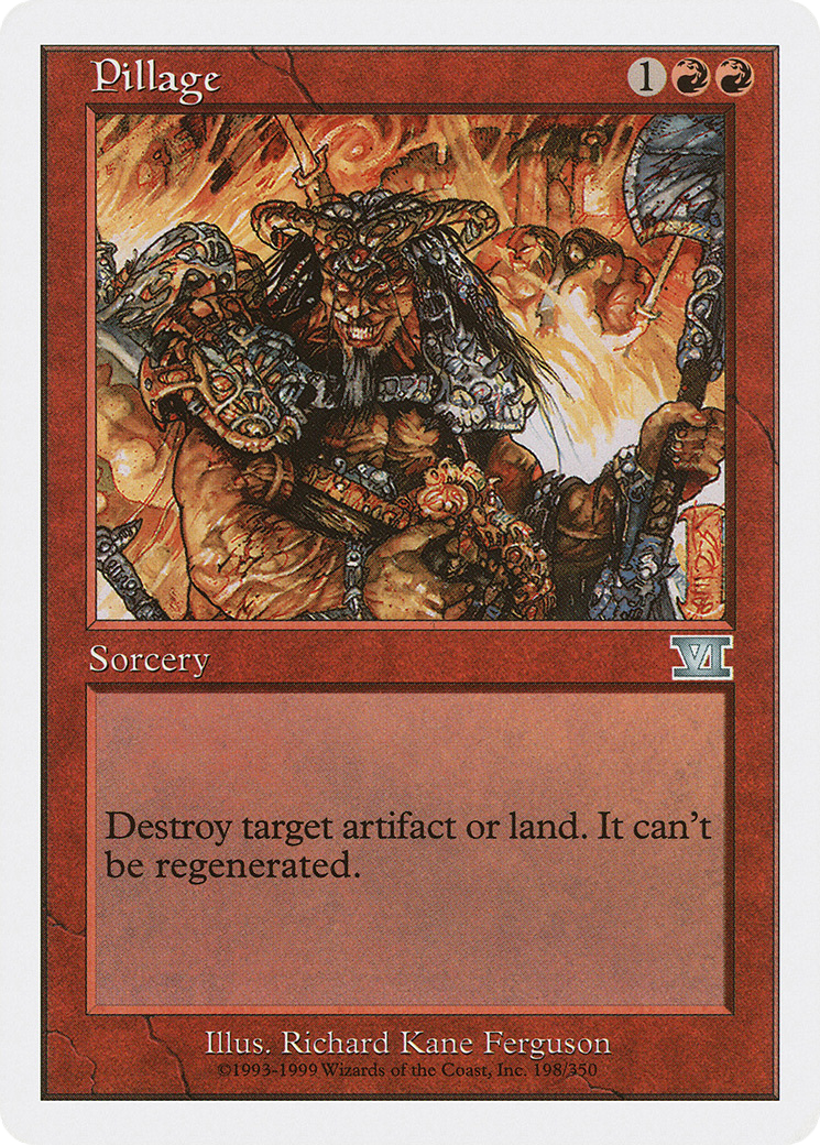 Pillage (6ED-198) [Classic Sixth Edition] MTG Single Wizards of the Coast
