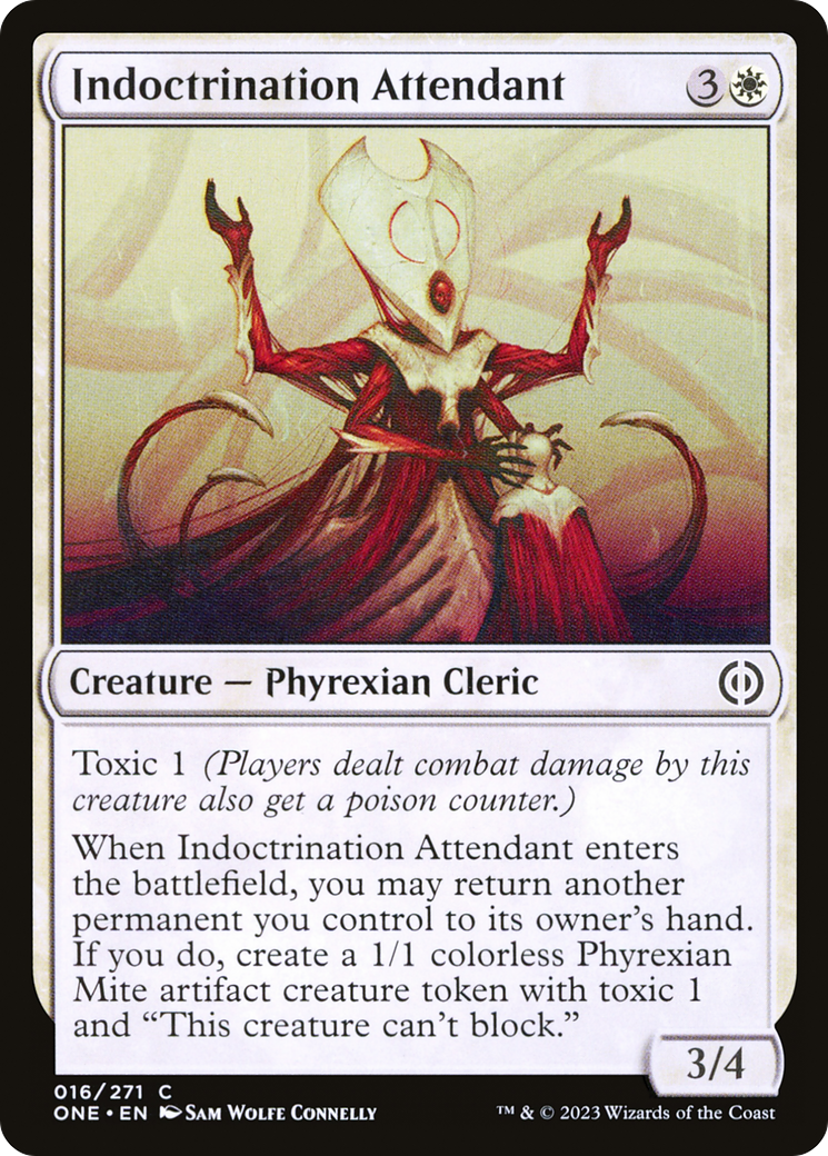 Indoctrination Attendant (ONE-016) [Phyrexia: All Will Be One] Foil MTG Single Wizards of the Coast