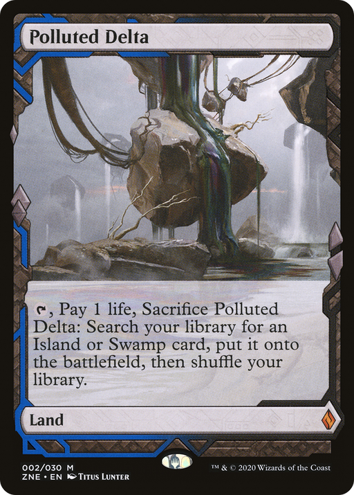 Polluted Delta (ZNE-002) [Zendikar Rising Expeditions] MTG Single Wizards of the Coast