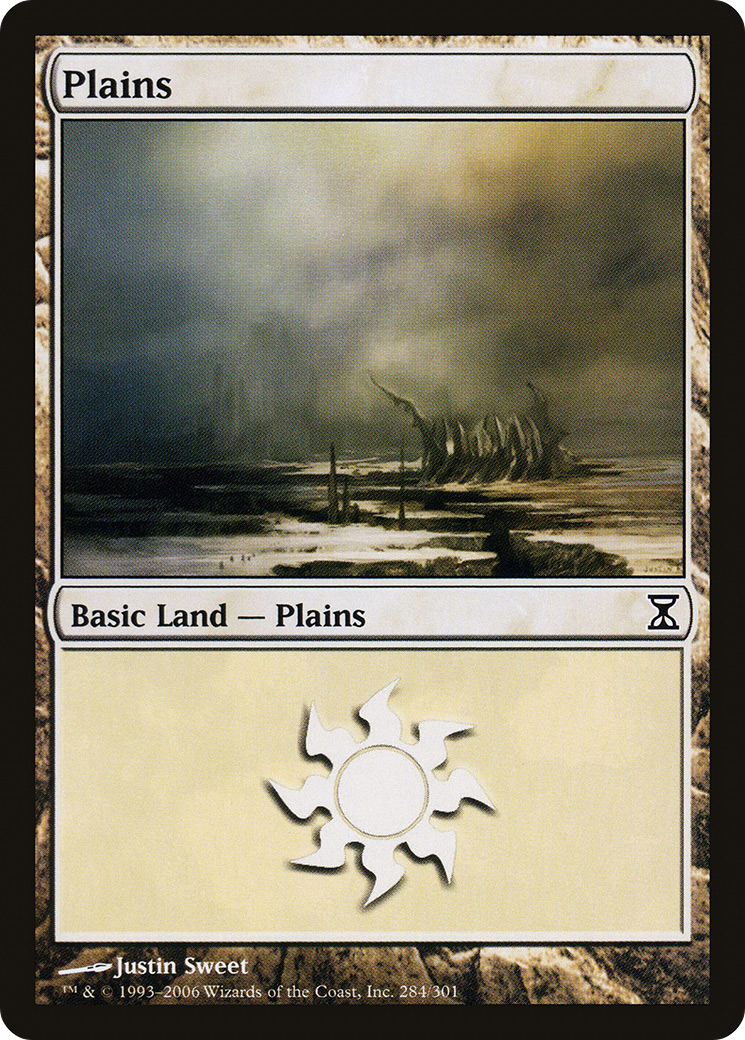 Plains (284) (TSP-284) [Time Spiral] Foil MTG Single Wizards of the Coast