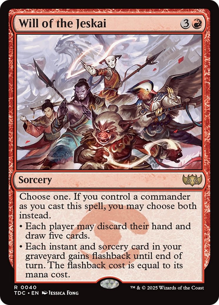 Will of the Jeskai (TDC-040) [Commander: Tarkir: Dragonstorm] MTG Single Wizards of the Coast