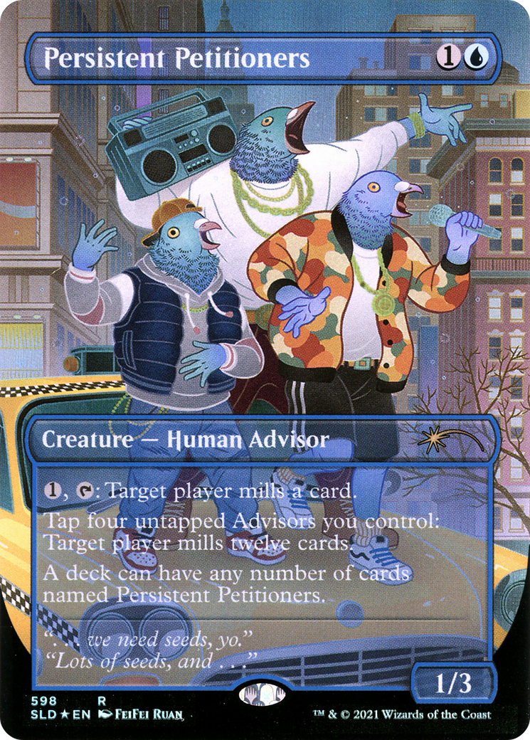 Persistent Petitioners (SLD-598) [Secret Lair] Drop (Borderless) Foil MTG Single Wizards of the Coast