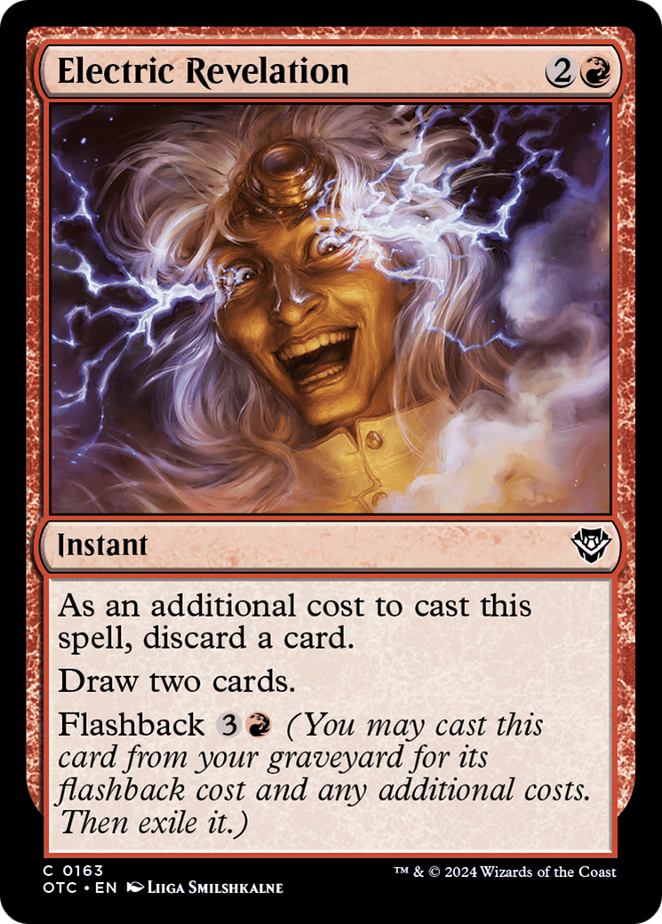 Electric Revelation (OTC-163) [Outlaws of Thunder Junction Commander] MTG Single Wizards of the Coast