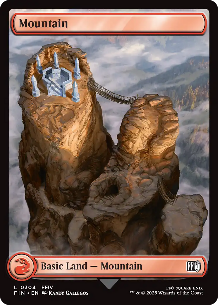 Mountain (FIN-304) [FINAL FANTASY] Foil MTG Single Wizards of the Coast