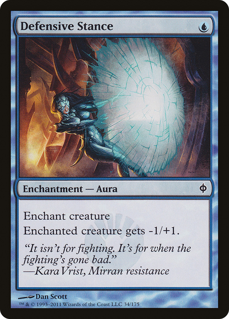 Defensive Stance (NPH-034) [New Phyrexia] Foil MTG Single Wizards of the Coast