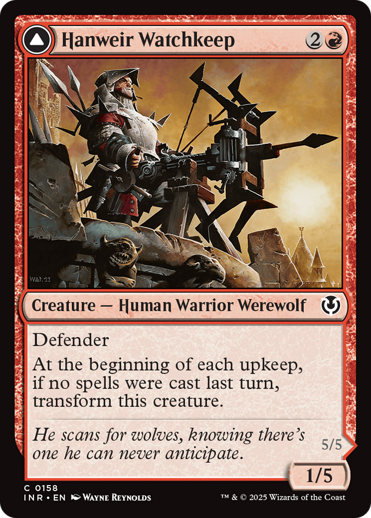 Hanweir Watchkeep (INR-158) [Innistrad Remastered] MTG Single Wizards of the Coast
