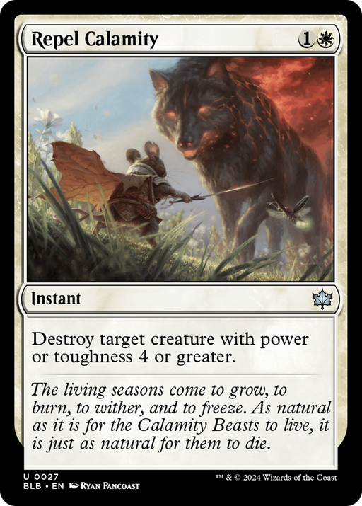 Repel Calamity (BLB-027) [Bloomburrow] Foil MTG Single Wizards of the Coast