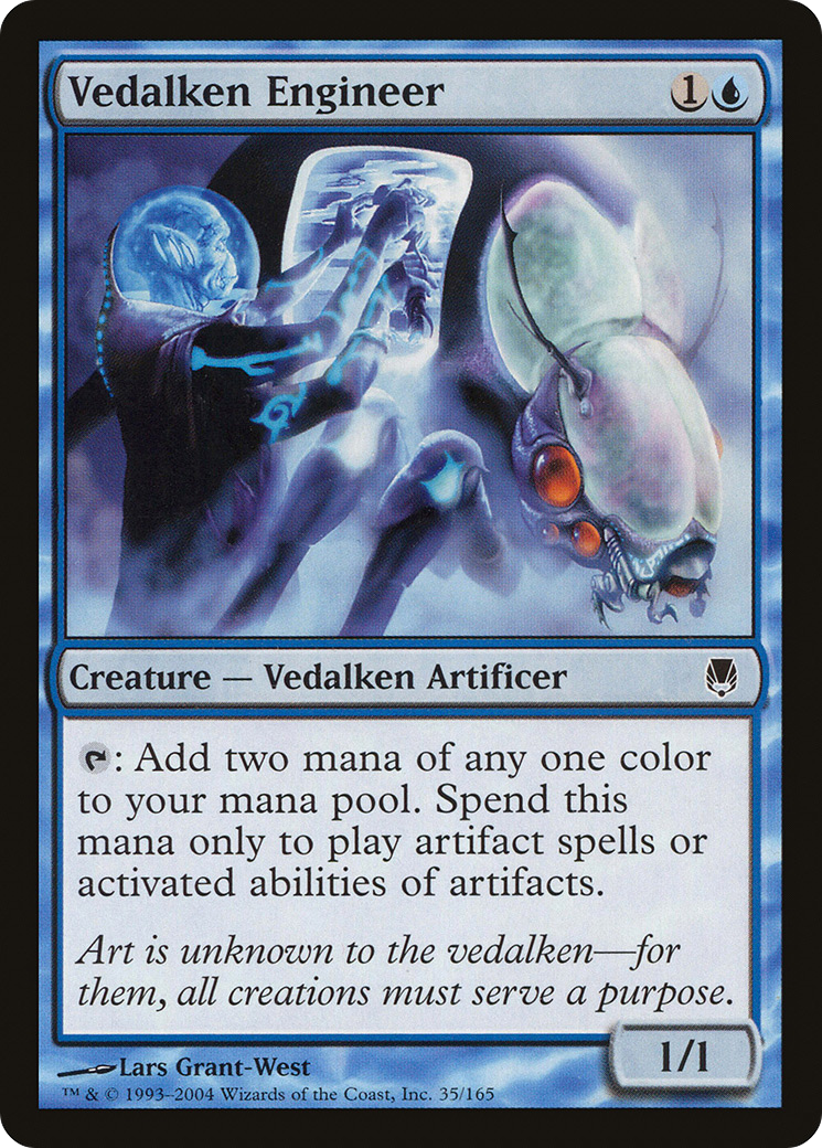 Vedalken Engineer (DST-035) [Darksteel] Foil MTG Single Wizards of the Coast