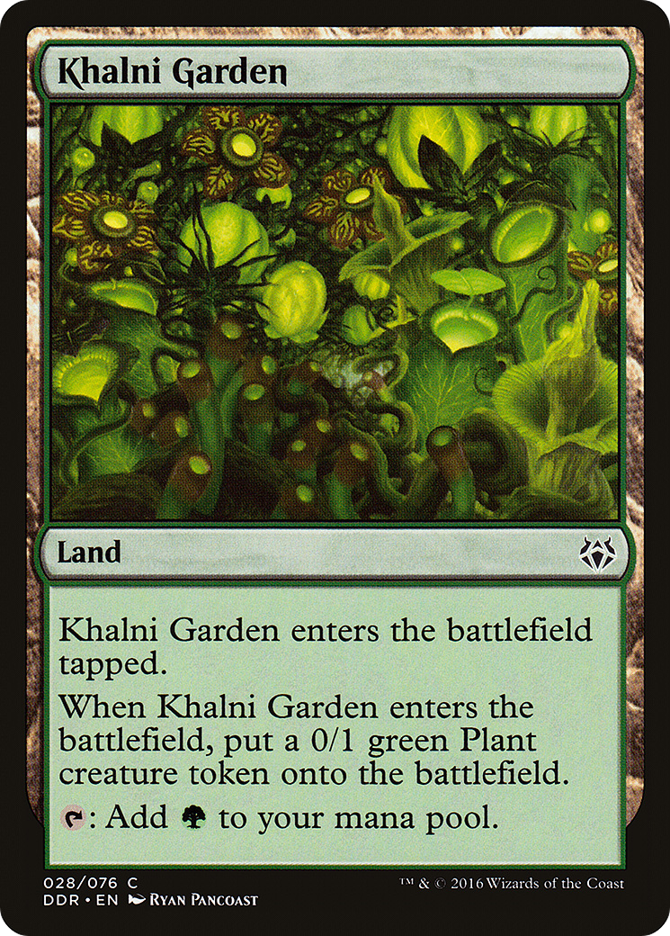 Khalni Garden (DDR-028) [Misc] Duel Decks: Nissa vs. Ob Nixilis MTG Single Wizards of the Coast