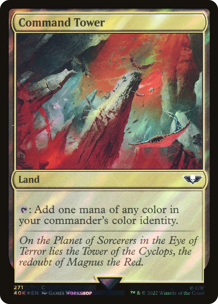 Command Tower (40K-271★) [Warhammer 40,000 Commander] Foil MTG Single Wizards of the Coast