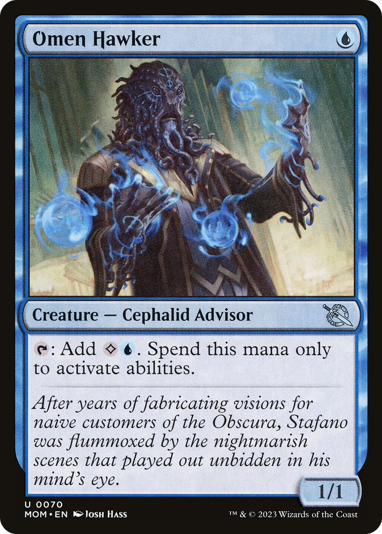 Omen Hawker (MOM-070) [March of the Machine] Foil MTG Single Wizards of the Coast
