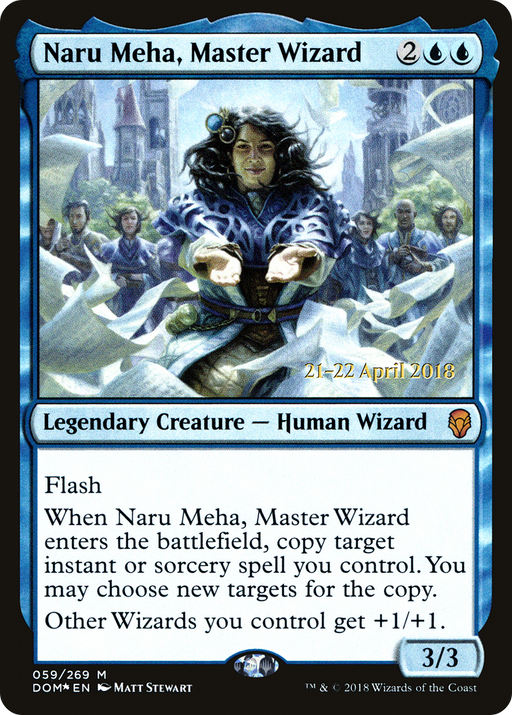 Naru Meha, Master Wizard (PRE-059) [Dominaria Promos] Foil MTG Single Wizards of the Coast