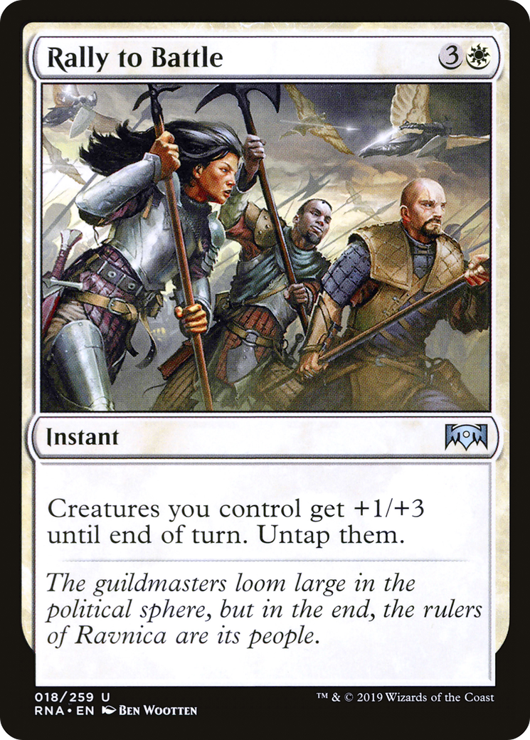 Rally to Battle (RNA-018) [Ravnica Allegiance] Foil MTG Single Wizards of the Coast