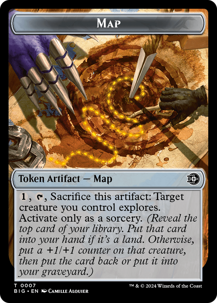 Map Token [Outlaws of Thunder Junction: The Big Score Tokens] MTG Single Magic: The Gathering   