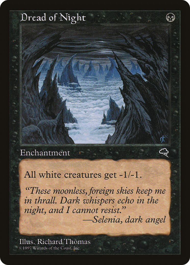 Dread of Night (TMP-130) [Tempest] MTG Single Wizards of the Coast