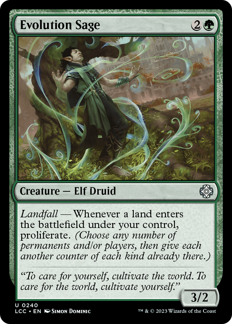 Evolution Sage (LCC-240) [The Lost Caverns of Ixalan Commander] MTG Single Wizards of the Coast