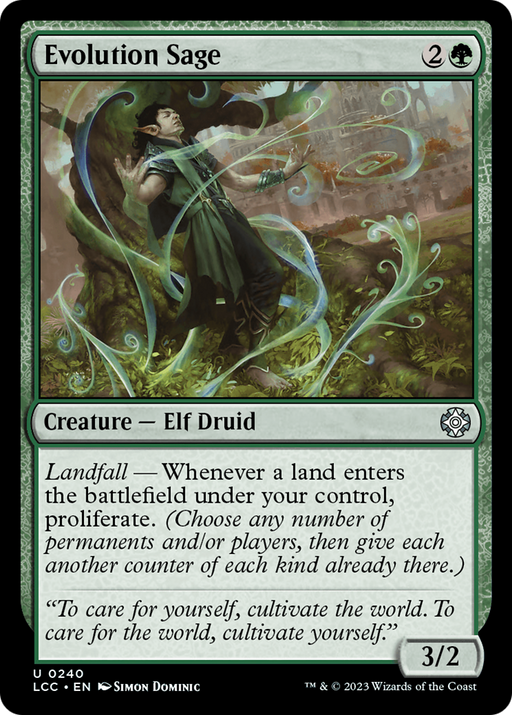 Evolution Sage (LCC-240) [The Lost Caverns of Ixalan Commander] MTG Single Wizards of the Coast