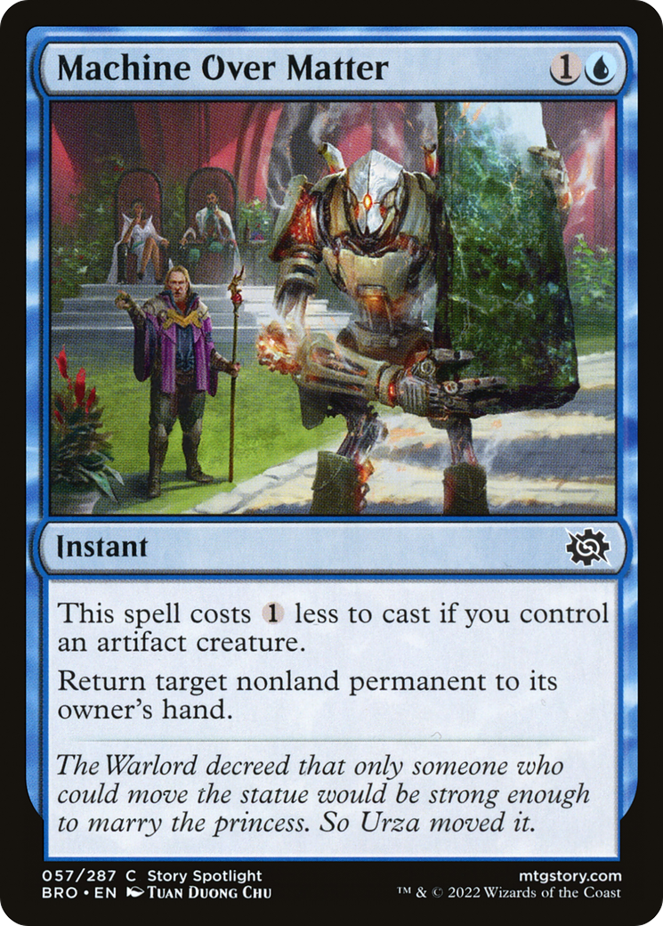 Machine Over Matter (BRO-057) [The Brothers' War] Foil MTG Single Wizards of the Coast