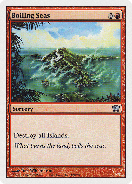 Boiling Seas (9ED-178) [9th Edition] MTG Single Wizards of the Coast