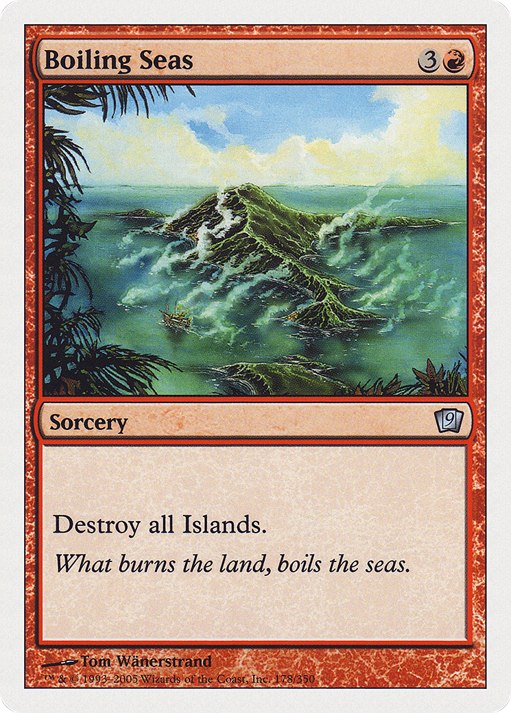 Boiling Seas (9ED-178) [9th Edition] Foil MTG Single Wizards of the Coast