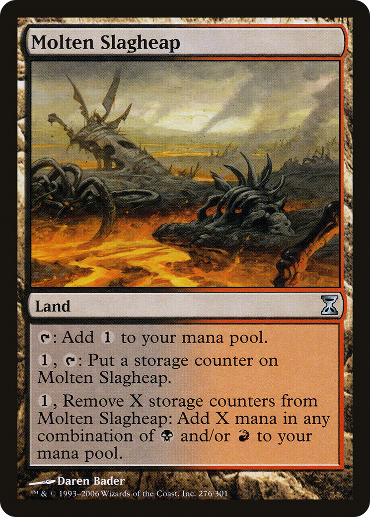 Molten Slagheap (TSP-276) [Time Spiral] Foil MTG Single Wizards of the Coast