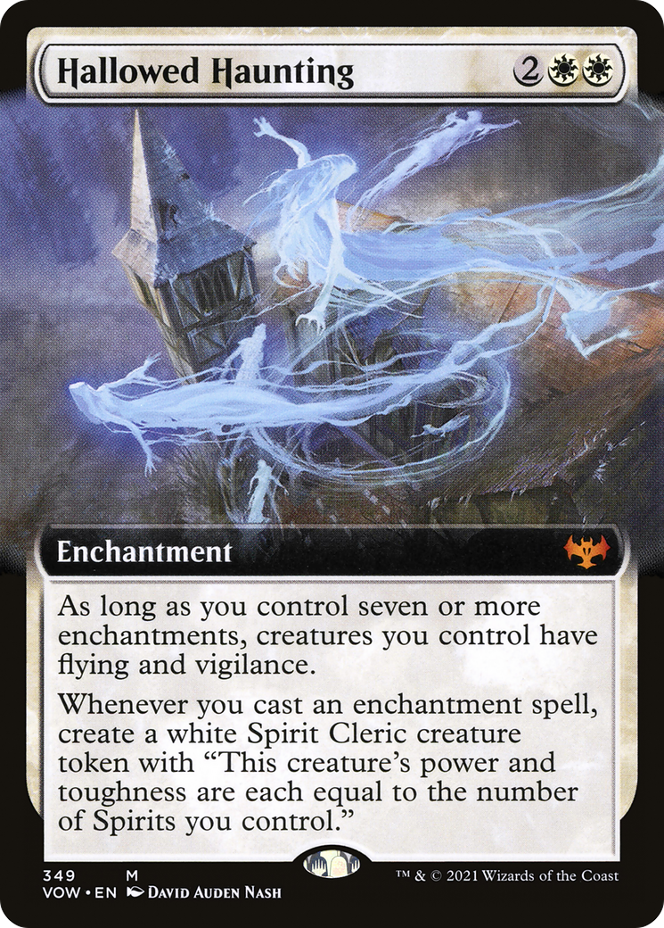 Hallowed Haunting (VOW-349) [Innistrad: Crimson Vow] (Extended Art) MTG Single Wizards of the Coast