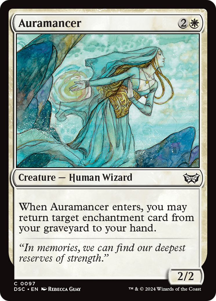 Auramancer (DSC-097) [Duskmourn: House of Horror Commander] MTG Single Wizards of the Coast