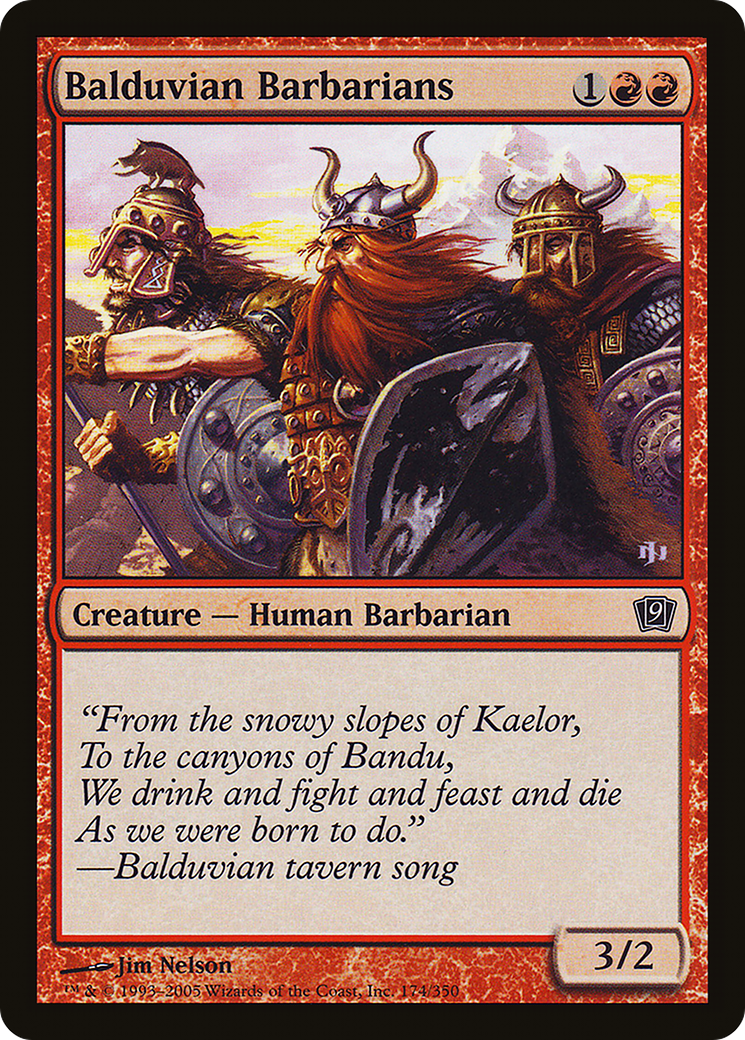 Balduvian Barbarians (9ED-174) [9th Edition] Foil MTG Single Wizards of the Coast