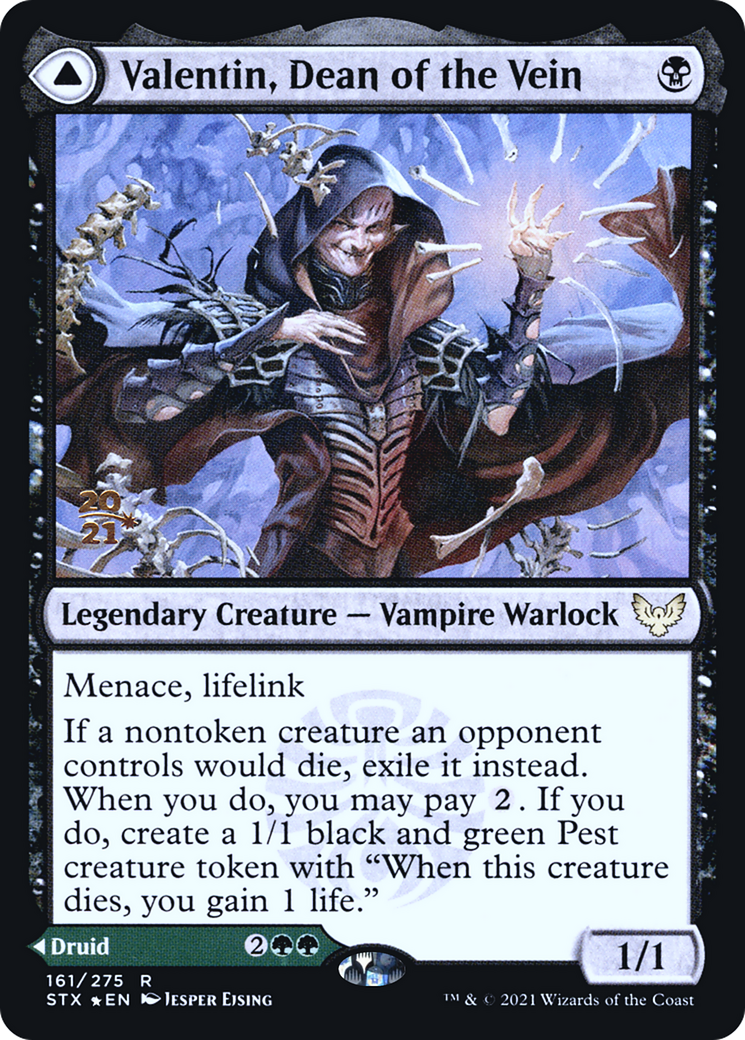 Valentin, Dean of the Vein (PRE-161) [Strixhaven: School of Mages Promos] Foil MTG Single Wizards of the Coast