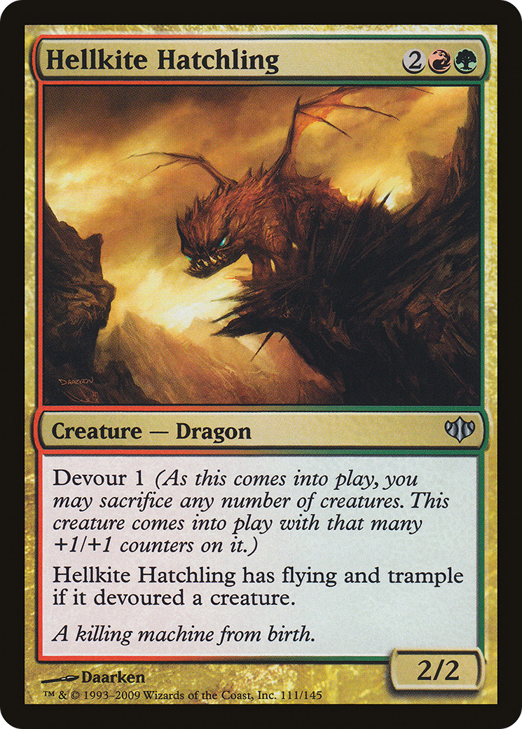 Hellkite Hatchling (CON-111) [Conflux] Foil MTG Single Wizards of the Coast