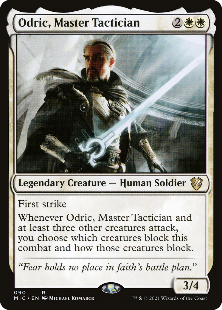 Odric, Master Tactician (MIC-090) [Midnight Hunt Commander] MTG Single Wizards of the Coast