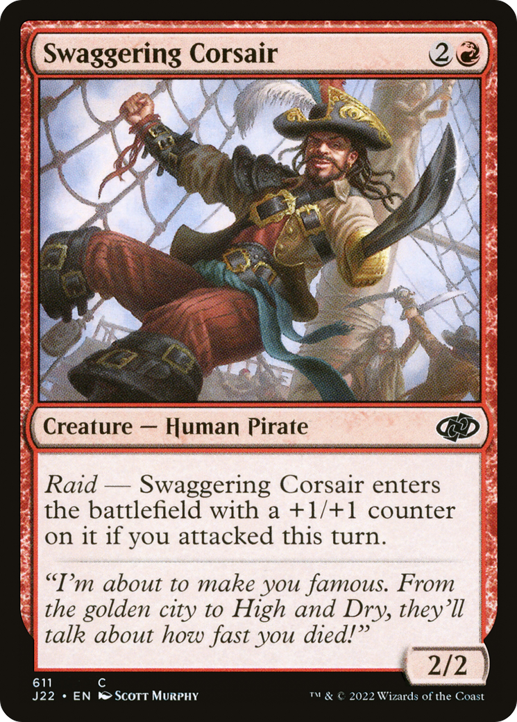 Swaggering Corsair (J22-611) [Jumpstart 2022] MTG Single Wizards of the Coast
