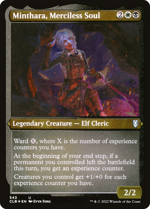 Minthara, Merciless Soul (CLB-543) [Commander Legends: Battle for Baldur's Gate] Etched Foil MTG Single Wizards of the Coast